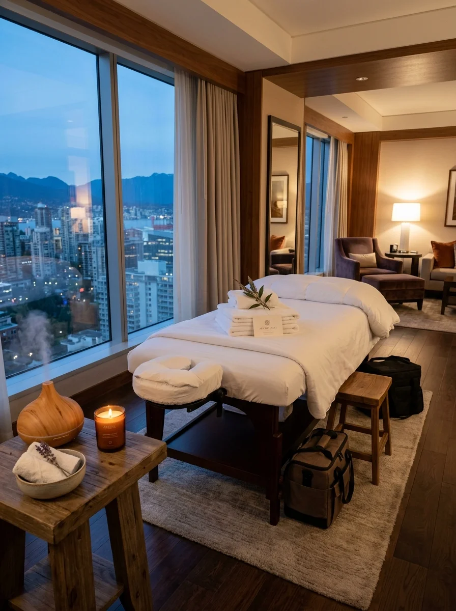 Servicio de masoterapia y bienestar para hoteles en Santiago
